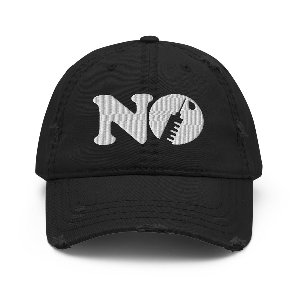 No Vax - Distressed Dad Hat