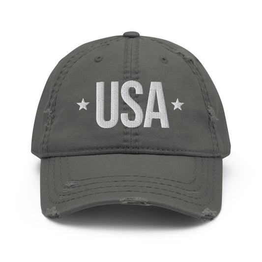 USA Star - Distressed Dad Hat