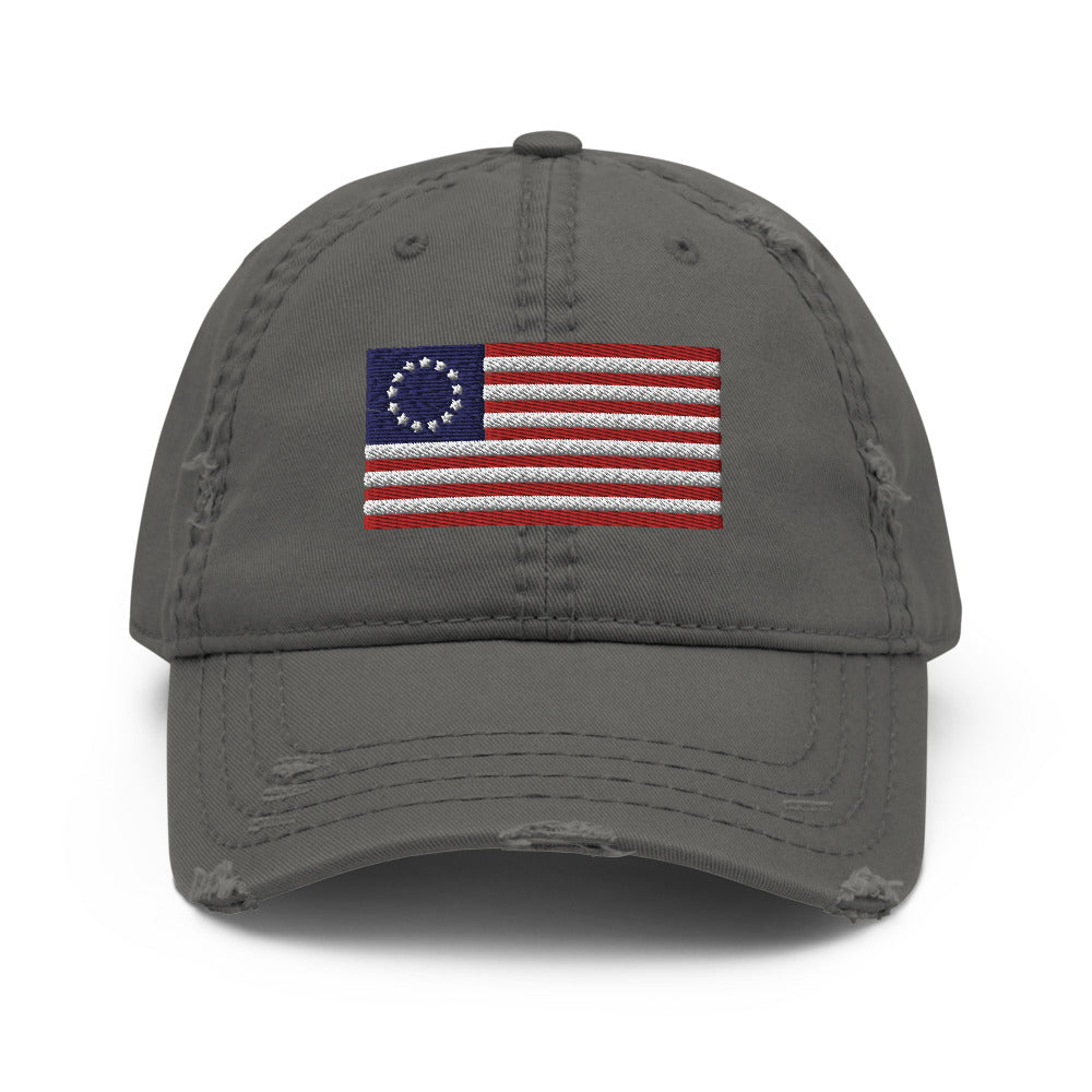 Betsy Ross 1776 - Distressed Dad Hat