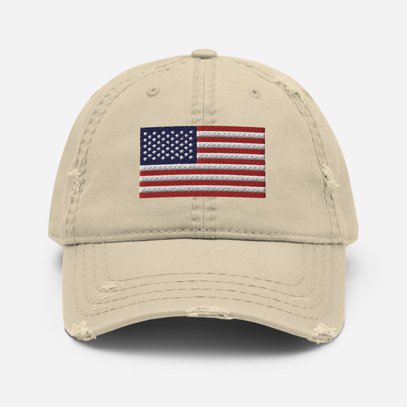 American Flag - Distressed Dad Hat