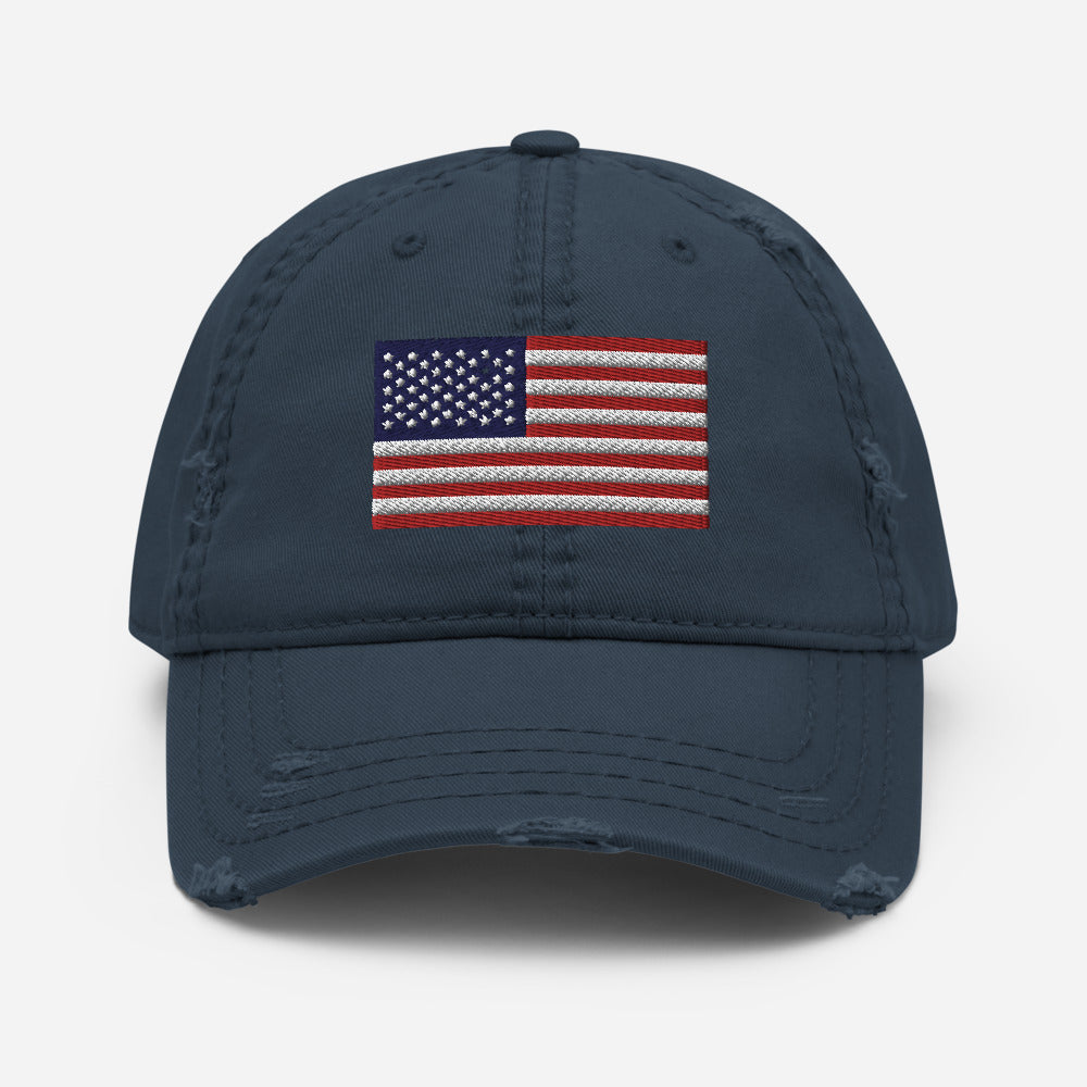 American Flag - Distressed Dad Hat