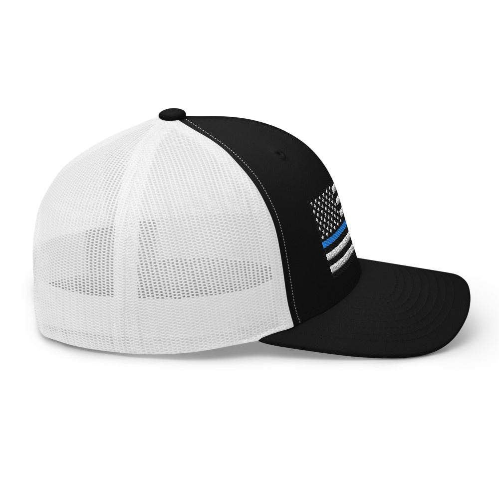 Blue Line Trucker Hat