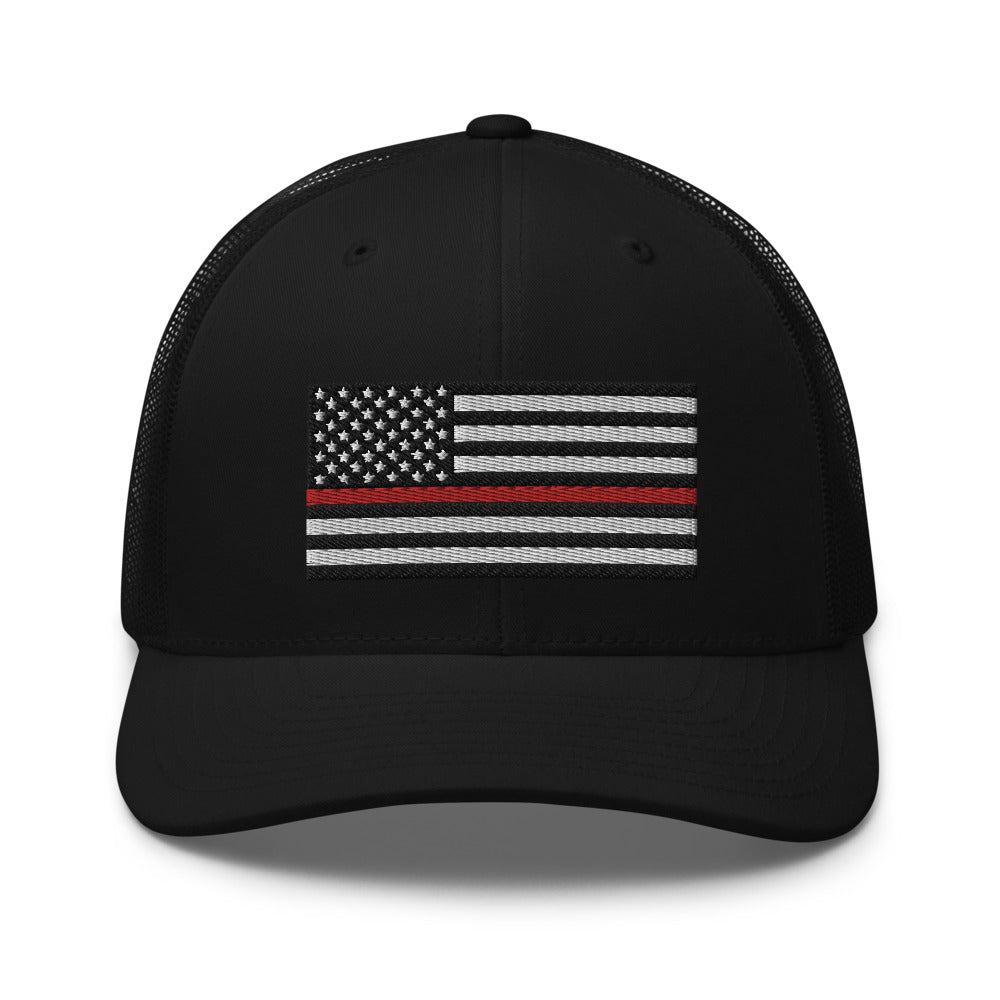 Red Line Flag Trucker Hat