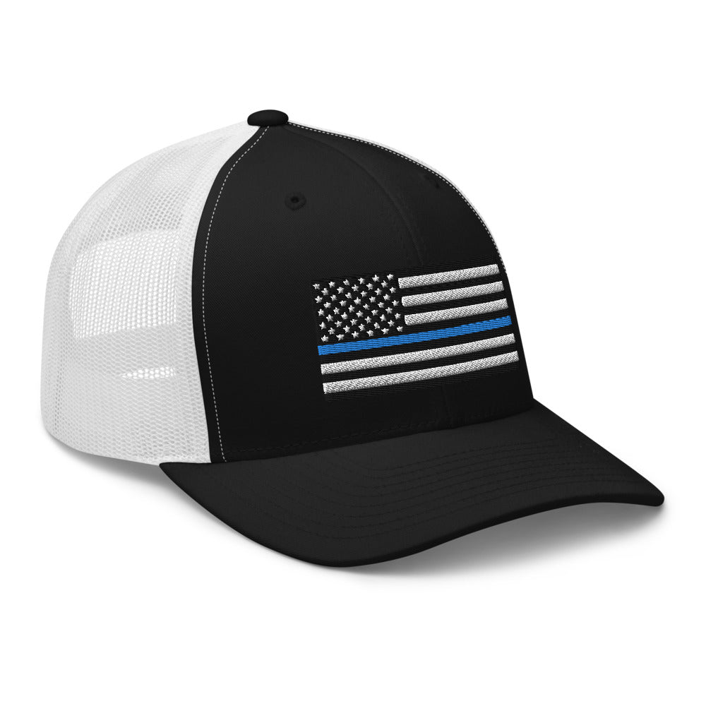 Blue Line Trucker Hat