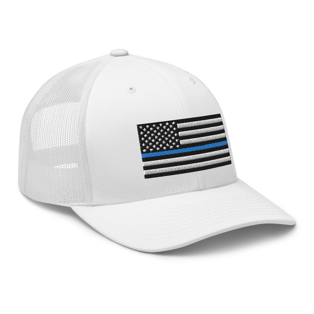 Blue Line Trucker Hat