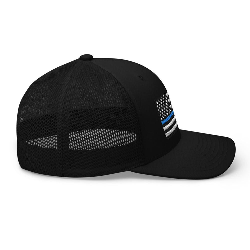 Blue Line Trucker Hat