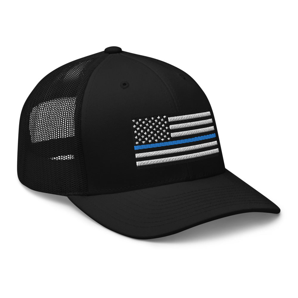 Blue Line Trucker Hat