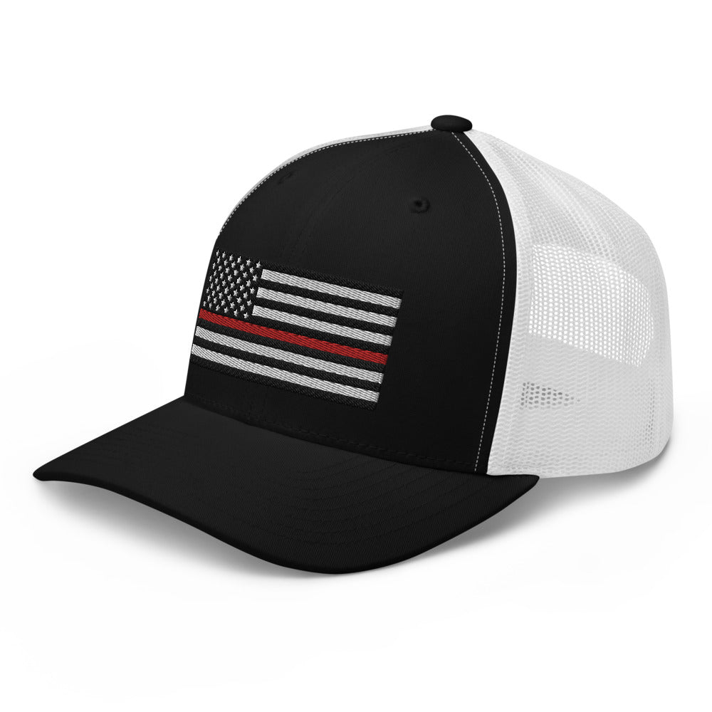 Red Line Flag Trucker Hat