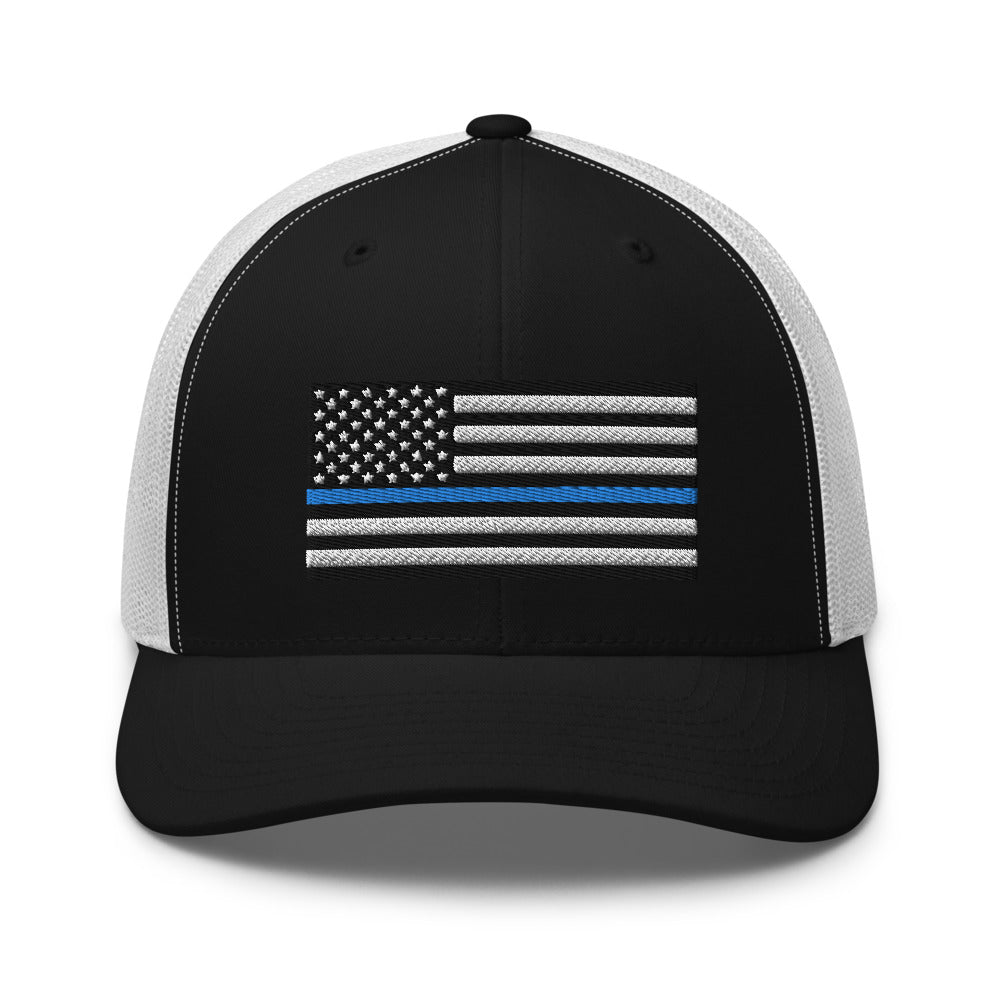 Blue Line Trucker Hat