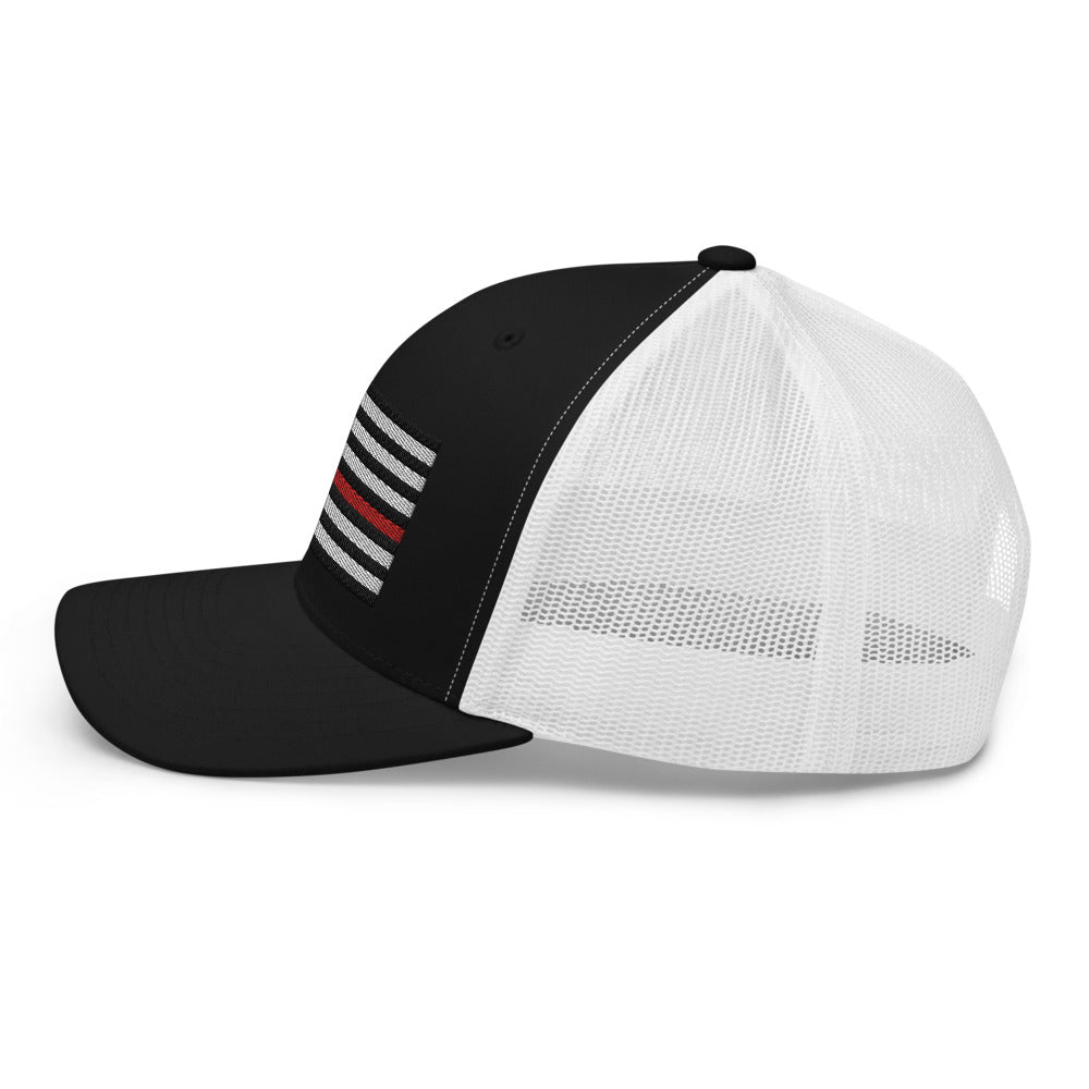 Red Line Flag Trucker Hat